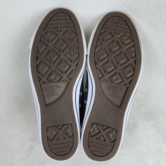 Converse All Star Mid Top Grey Canvas Lace Up Skate Shoes Size Mens 8 Women 10 - Picture 7 of 15